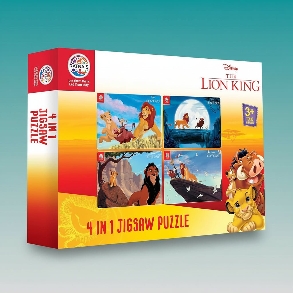 Ratna 4 in 1 The Lion King Jigsaw Puzzle by Gifthubmart