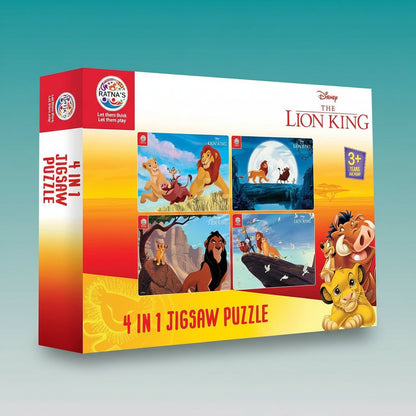 Ratna 4 in 1 The Lion King Jigsaw Puzzle by Gifthubmart