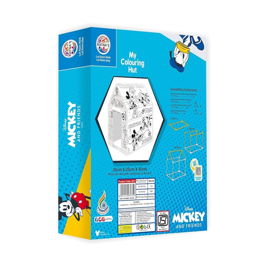 Ratna MY COLOURING HUT MICKEY & FRIENDS 3+ by Gifthubmart