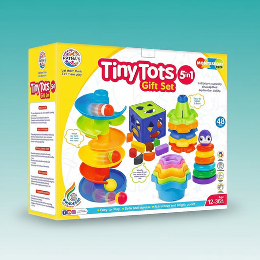 Ratna TINY TOTS GIFT SET 5 IN 1 12m+ by Gifthubmart