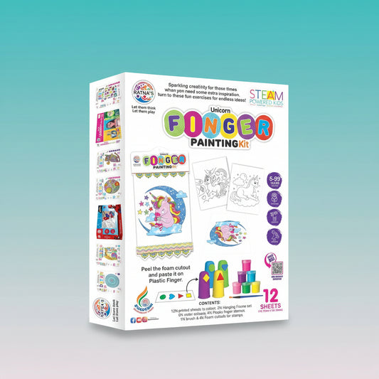 Ratna UNICORN FINGER PAINTING KIT 5+ by Gifthubmart