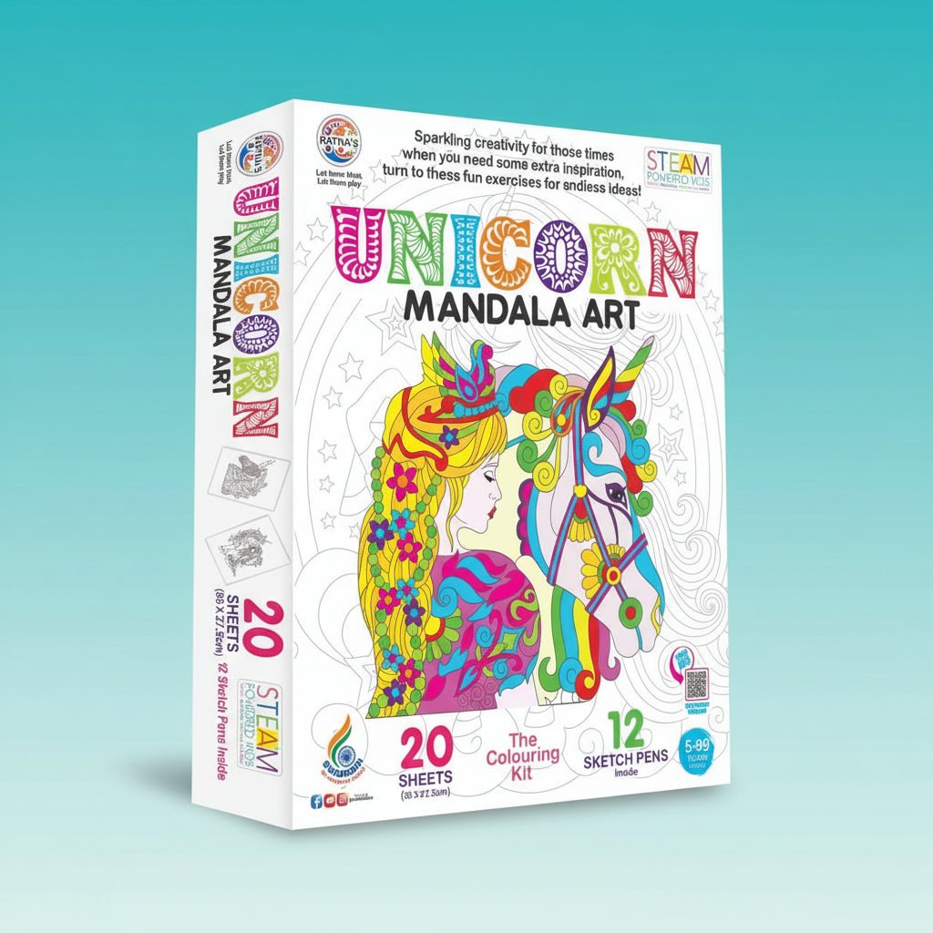 Ratna Unicorn Mandala Art by Gifthubmart