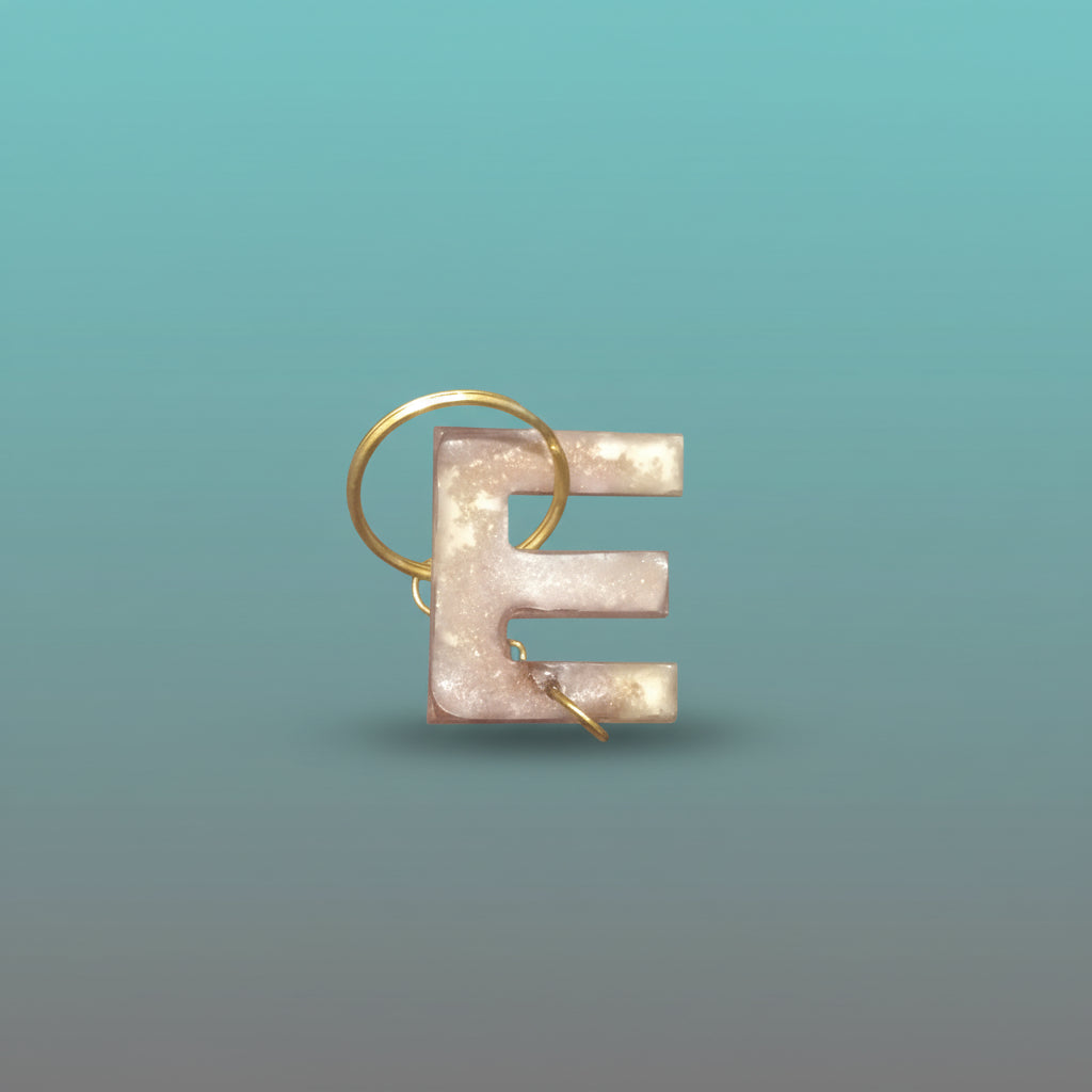 Resin Alphabet Keychain by Gift Hub Mart