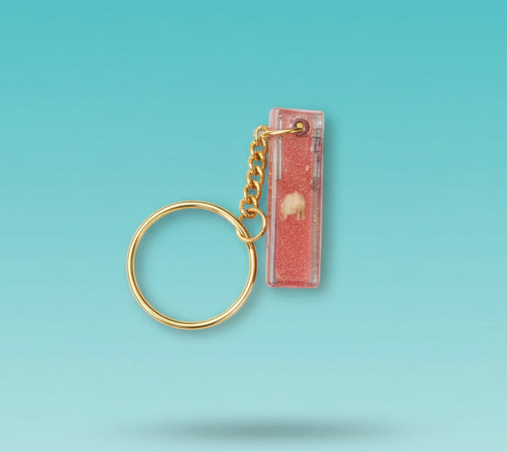 Resin Alphabet Keychain by Gift Hub Mart