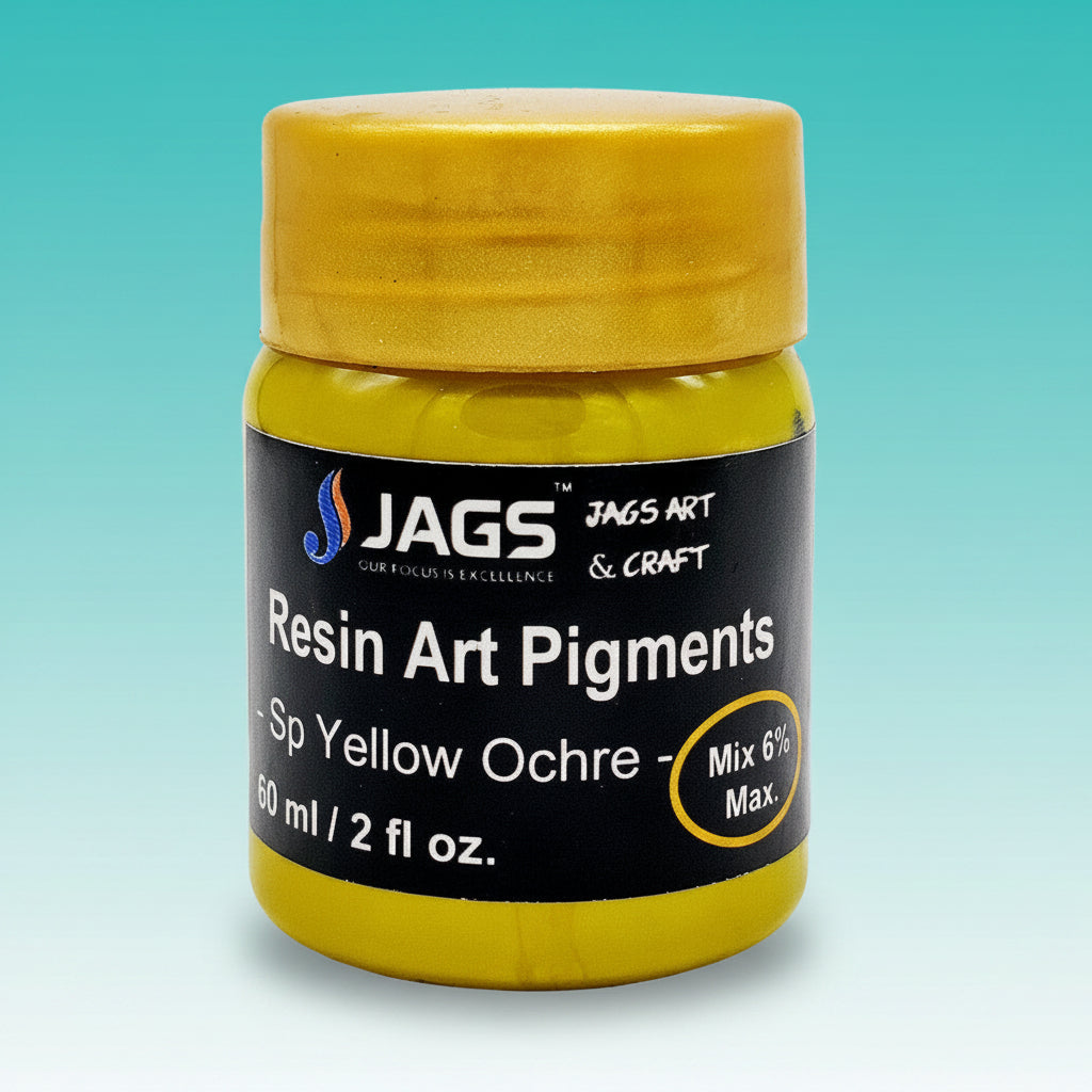 Resin Art Pigment Yellow Ochre Opaque by Gifthubmart
