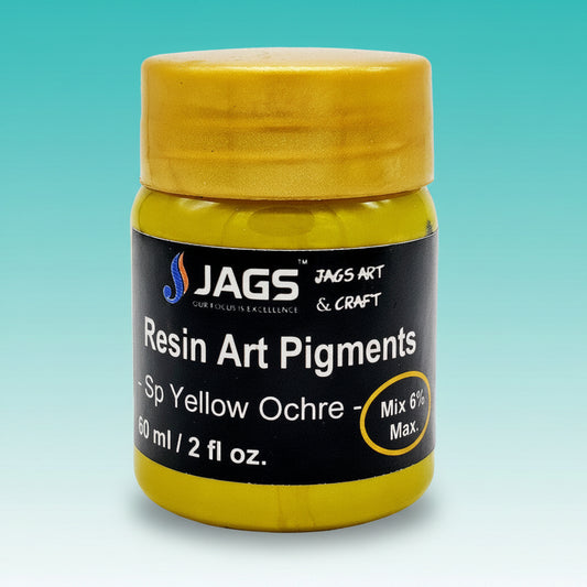 Resin Art Pigment Yellow Ochre Opaque by Gifthubmart