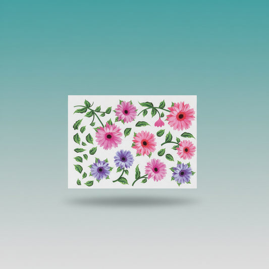 Resin Flower Printed Sheet A4 JSDS11A by Gifthubmart