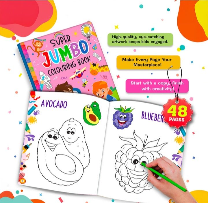 Super Jumbo Colouring Book 3+ HF - Gift Hub Mart