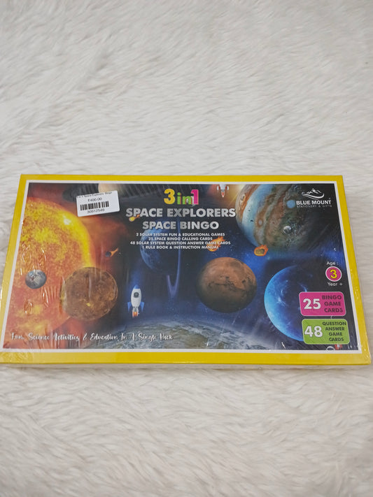 3 in 1 Space Explorers  Bingo