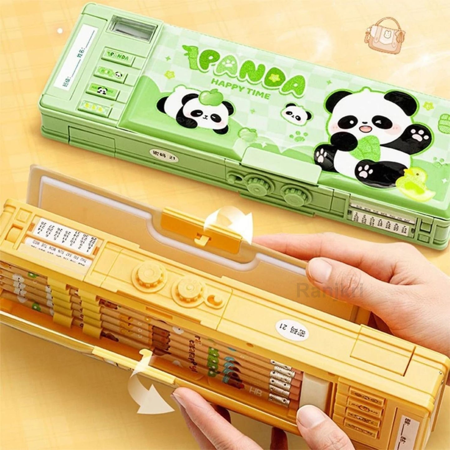 Calendar Pencil Box Double Side