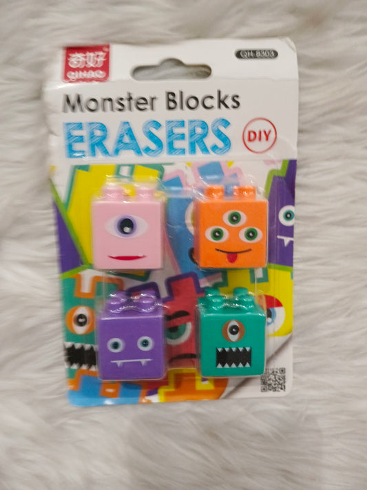 Fancy Eraser- Monster Block