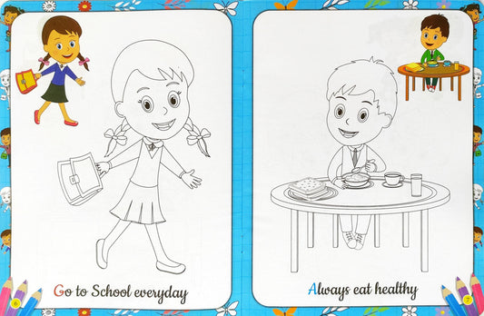 My First Good Habits Copy To Colour 3+ HF - Gift Hub Mart