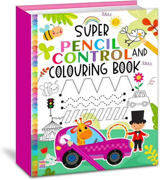 Super Pencil Control & Colouring Book 3+ HF - Gift Hub Mart