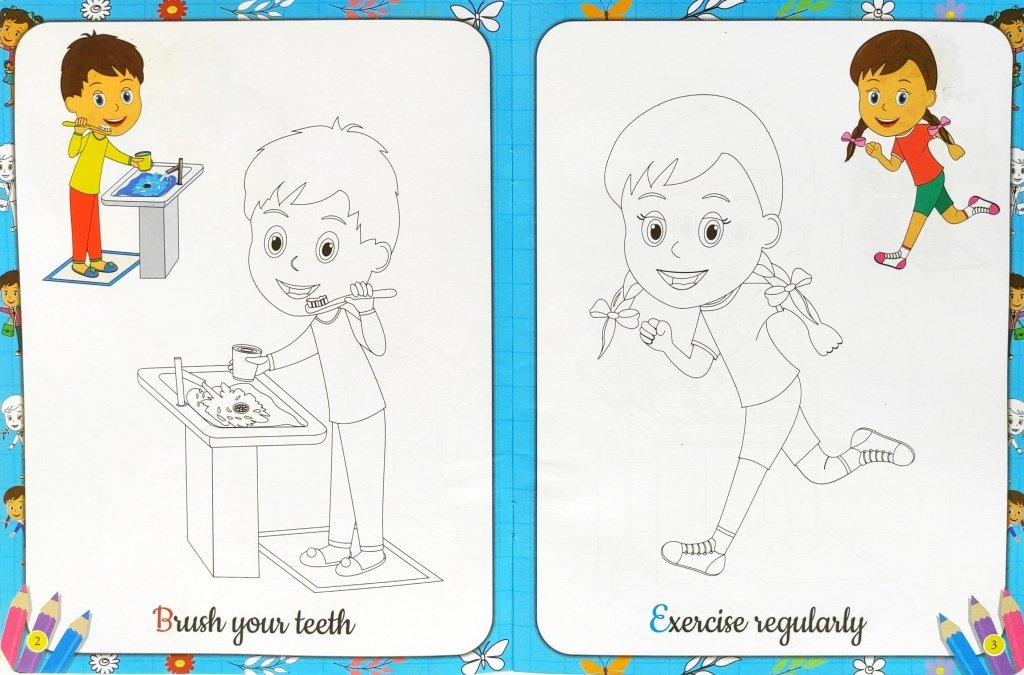 My First Good Habits Copy To Colour 3+ HF - Gift Hub Mart