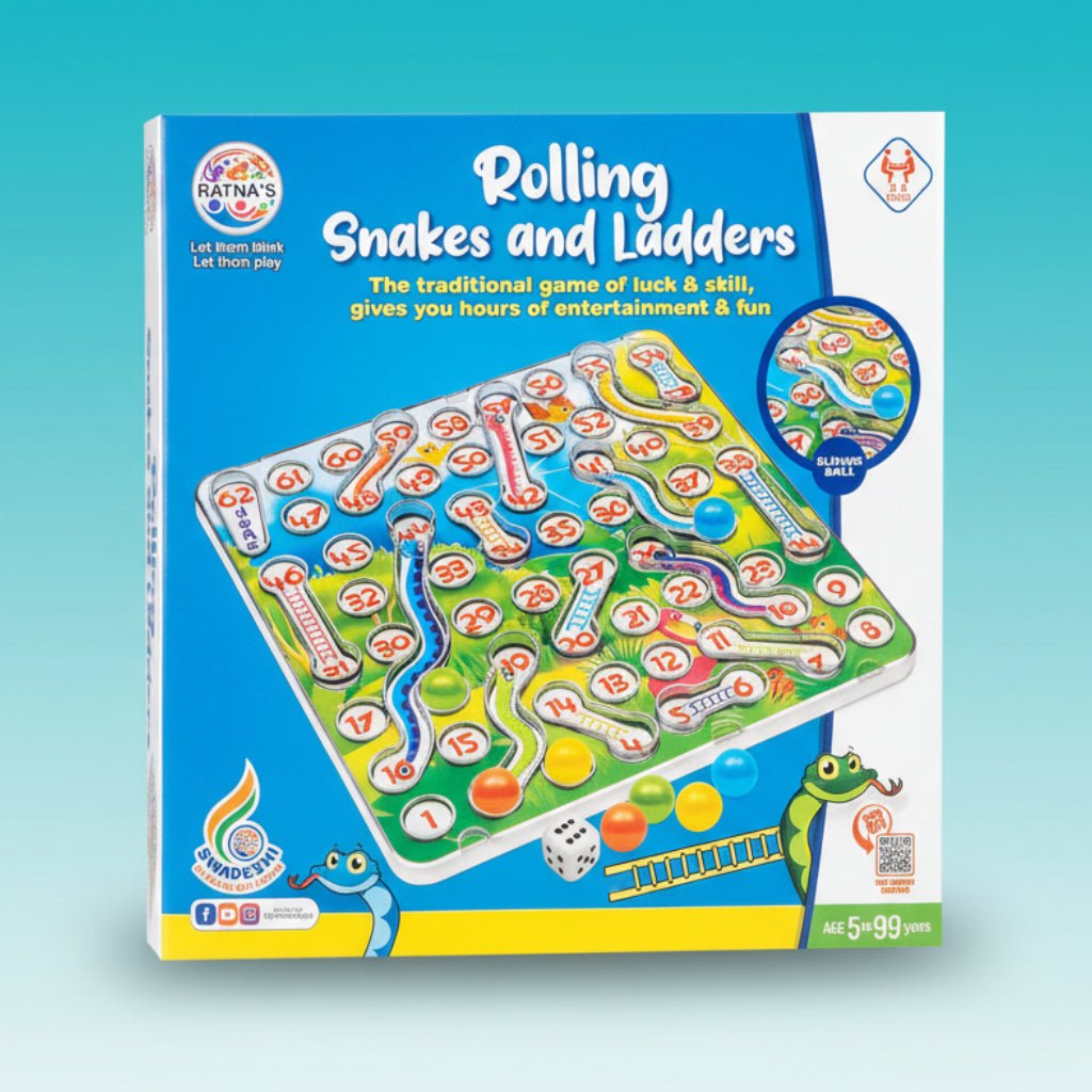 Rolling Snake & Ladders Ratna 5+ by Gifthubmart