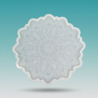 Round Silicon Mould - Mandala (20 cms) by Gift Hub Mart