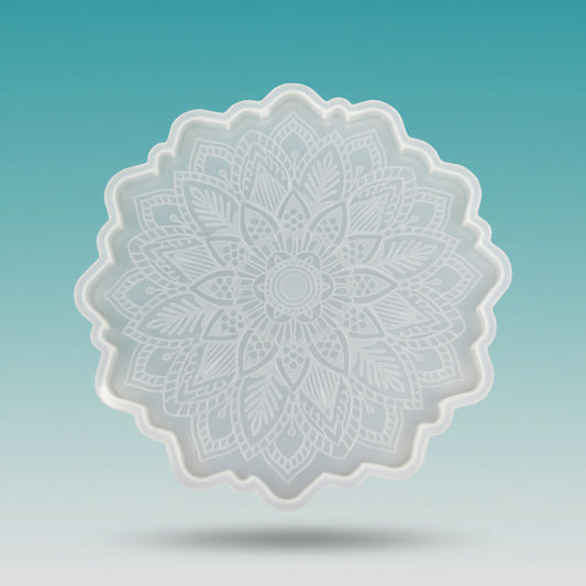 Round Silicon Mould - Mandala (20 cms) by Gift Hub Mart