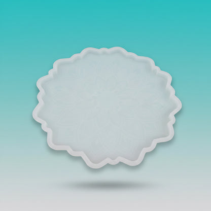 Round Silicon Mould - Mandala (20 cms) by Gift Hub Mart