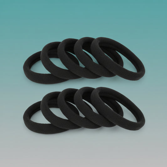 Rubber Band Black Thin by Gift Hub Mart