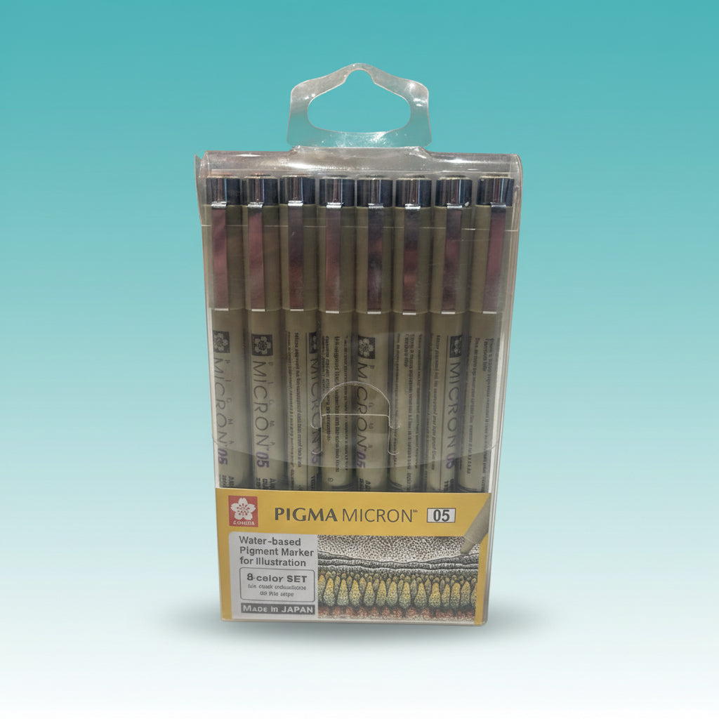 Sakura Pigma Micron Pens Pack of 8 (Multicolour) by Gifthubmart