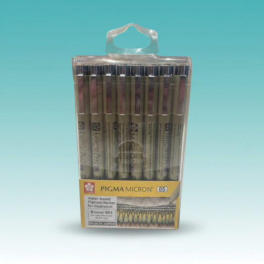 Sakura Pigma Micron Pens Pack of 8 (Multicolour) by Gifthubmart