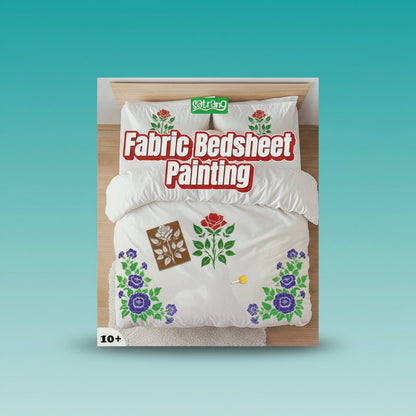 Satrang Fabric Bedsheet Painting 10+ by Gift Hub Mart