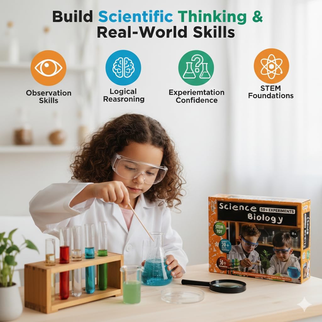 Science Biology 50+ Experiments Play Craft 8+ by Gift Hub Mart