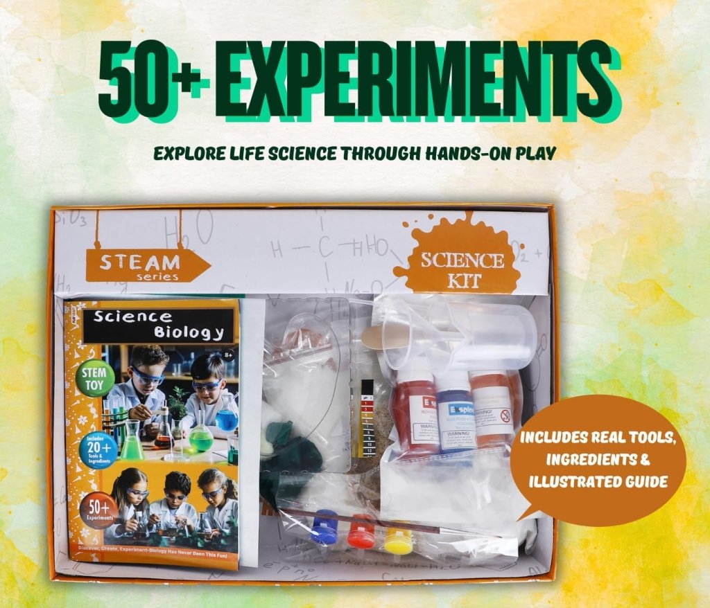 Science Biology 50+ Experiments Play Craft 8+ by Gift Hub Mart