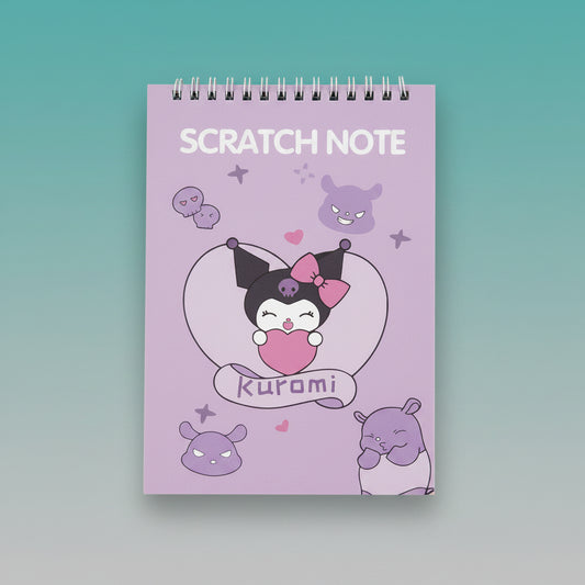 Scratch Book Kuromi Pink by Gift Hub Mart