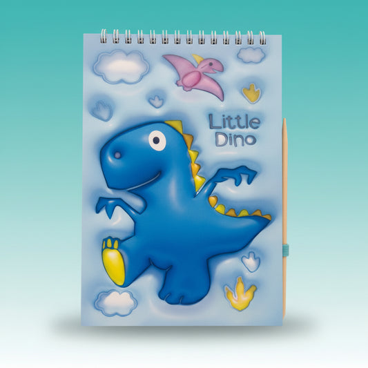 Scratch Book Little Dino Blue by Gift Hub Mart