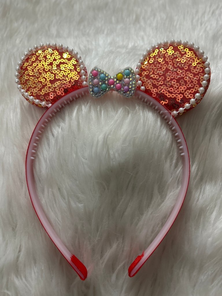 Sequins Bunny Ears Hairband by Gift Hub Mart