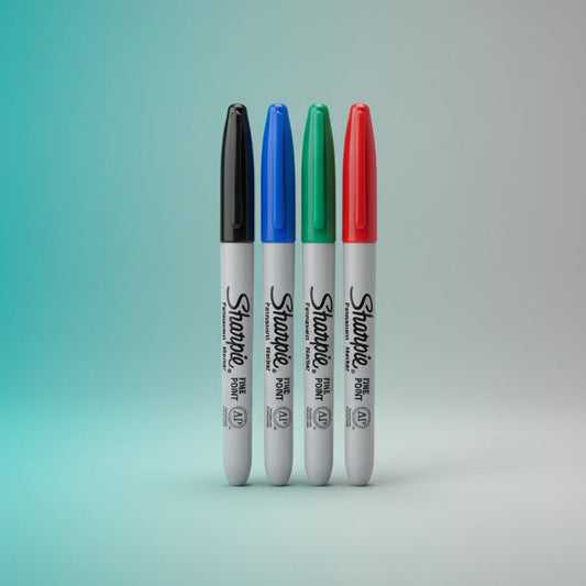 Sharpie Fine Tip Permanent Marker Pack of 4 by Gifthubmart