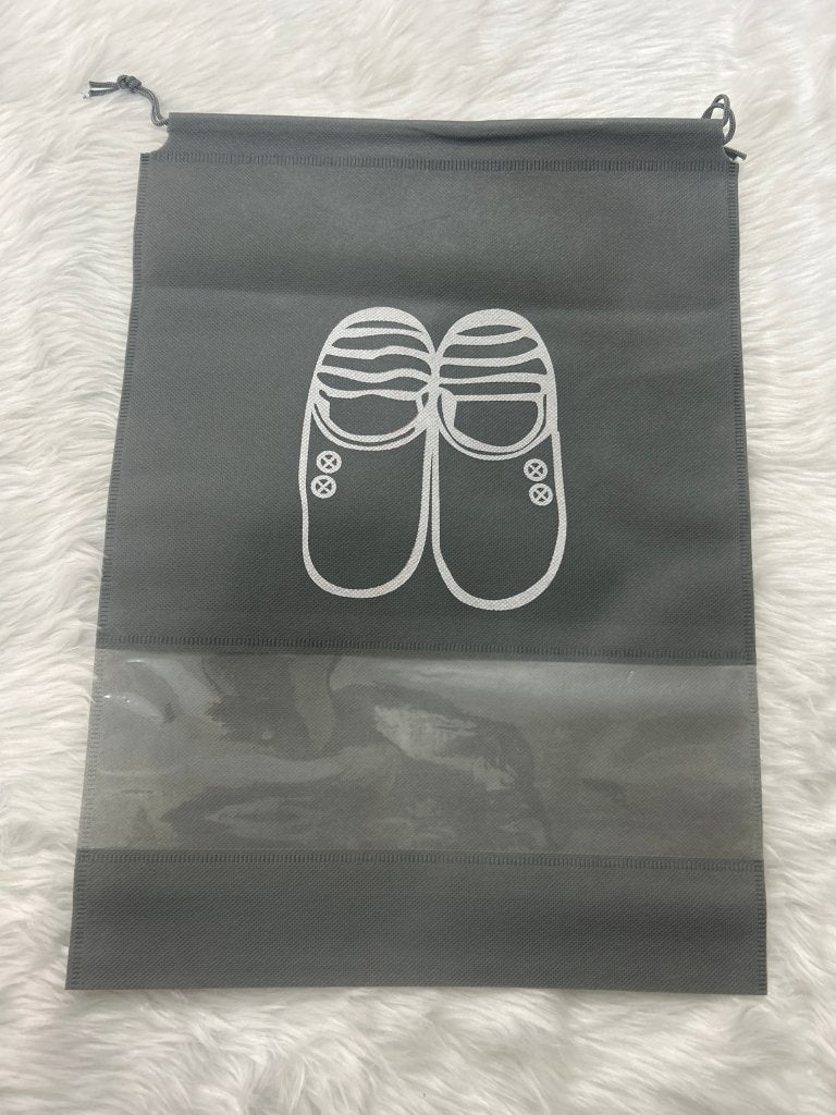Shoe Pouch Grey Big by Gift Hub Mart