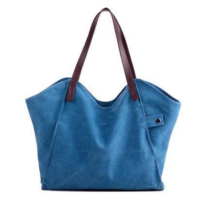 Fancy Canvas Bag Big Blue