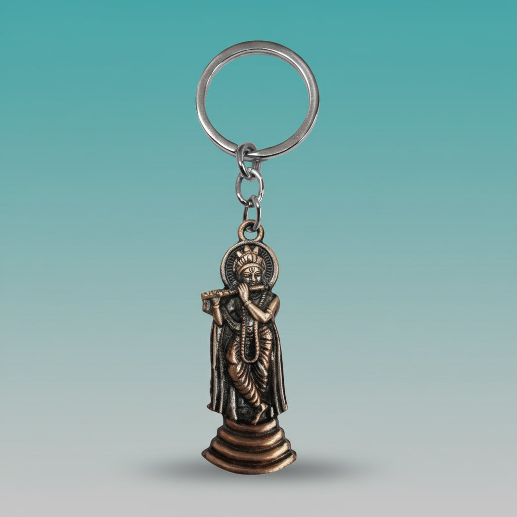 Shri Krishna Metal Keychain by Gifthubmart