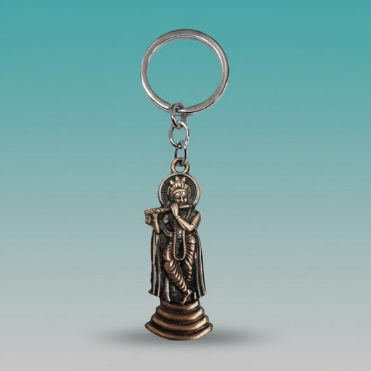 Shri Krishna Metal Keychain by Gifthubmart