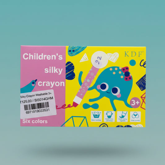 Silky Crayon Washable 3+ by Gift Hub Mart