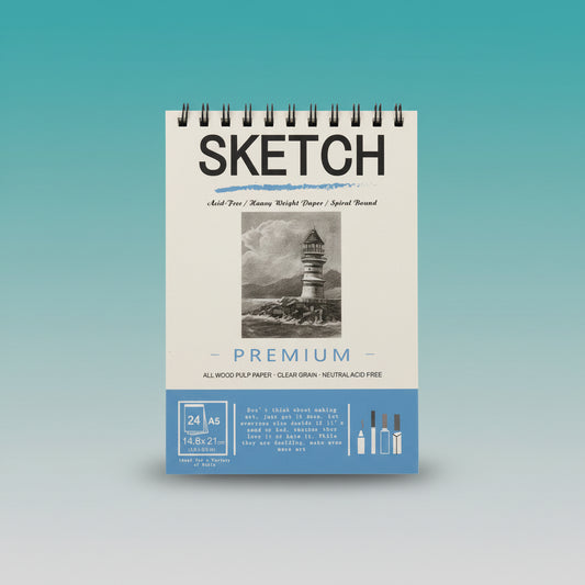 Sketch Book A5 160GSM by Gift Hub Mart