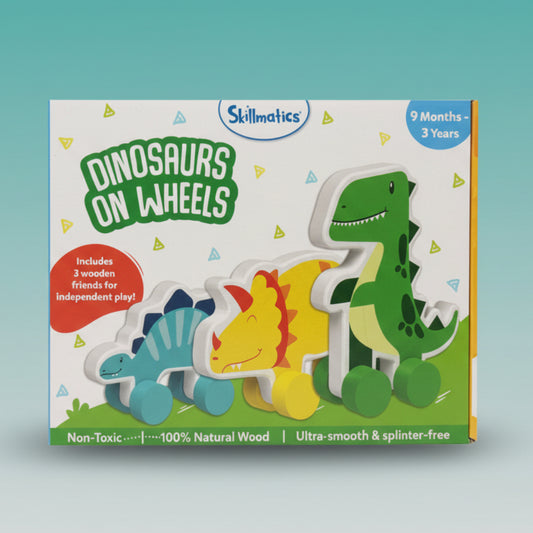 Skillmatics DINOSAUR ON WHEELS (9m - 3 yrs) by Gifthubmart
