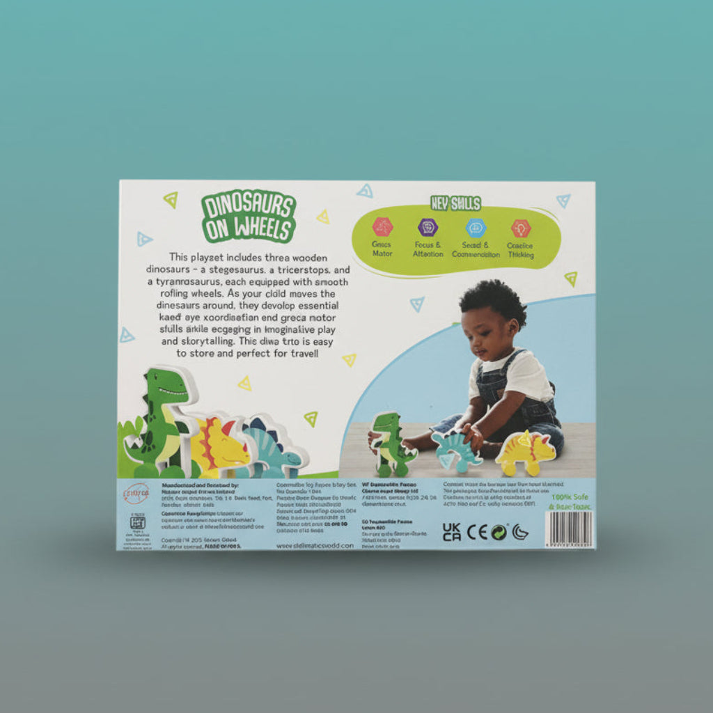 Skillmatics DINOSAUR ON WHEELS (9m - 3 yrs) by Gifthubmart