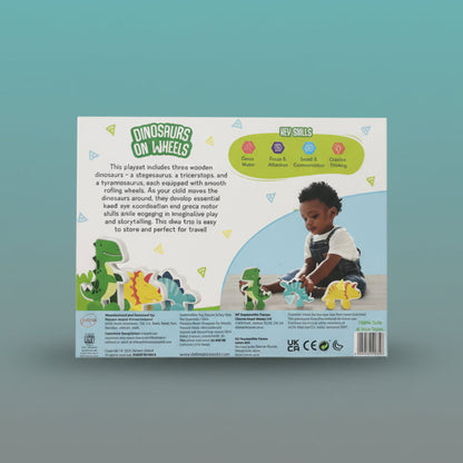 Skillmatics DINOSAUR ON WHEELS (9m - 3 yrs) by Gifthubmart