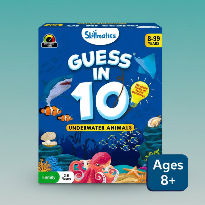 Skillmatics Guess in 10 Underwater Animals 8+ by Gifthubmart