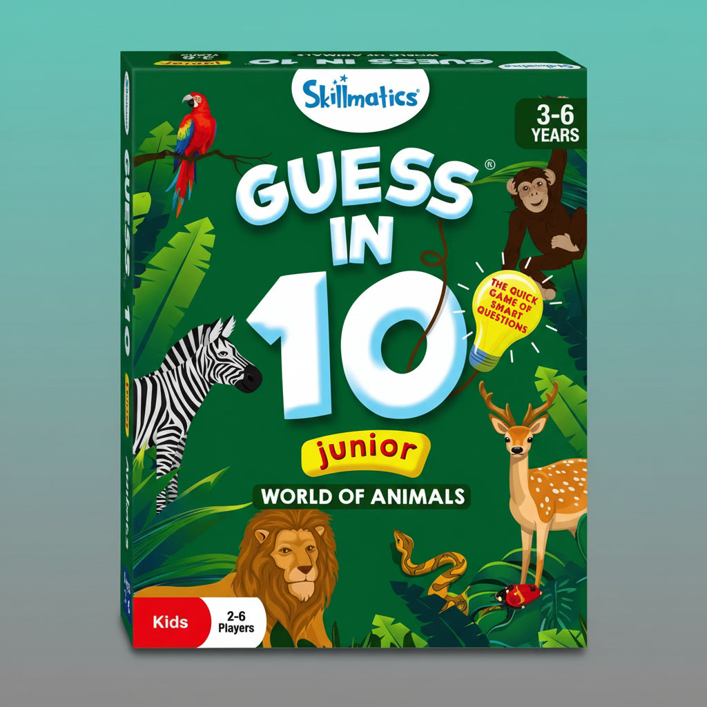 Skillmatics Guess in 10 World of Animals Jr (3-6 yrs) by Gifthubmart