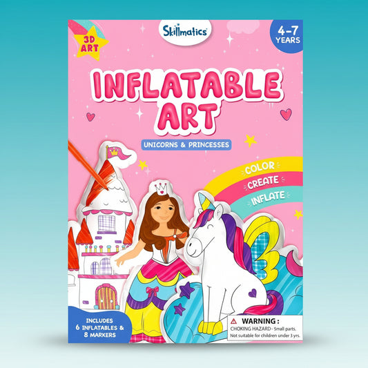 Skillmatics Inflatable Art Unicorn & Princess by Gifthubmart