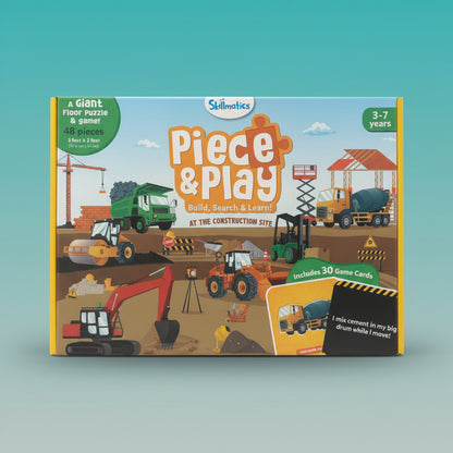 Skillmatics PIECE AND PLAY CONSTRUCTION SITE PUZZLE (3-7 Yrs) by Gifthubmart