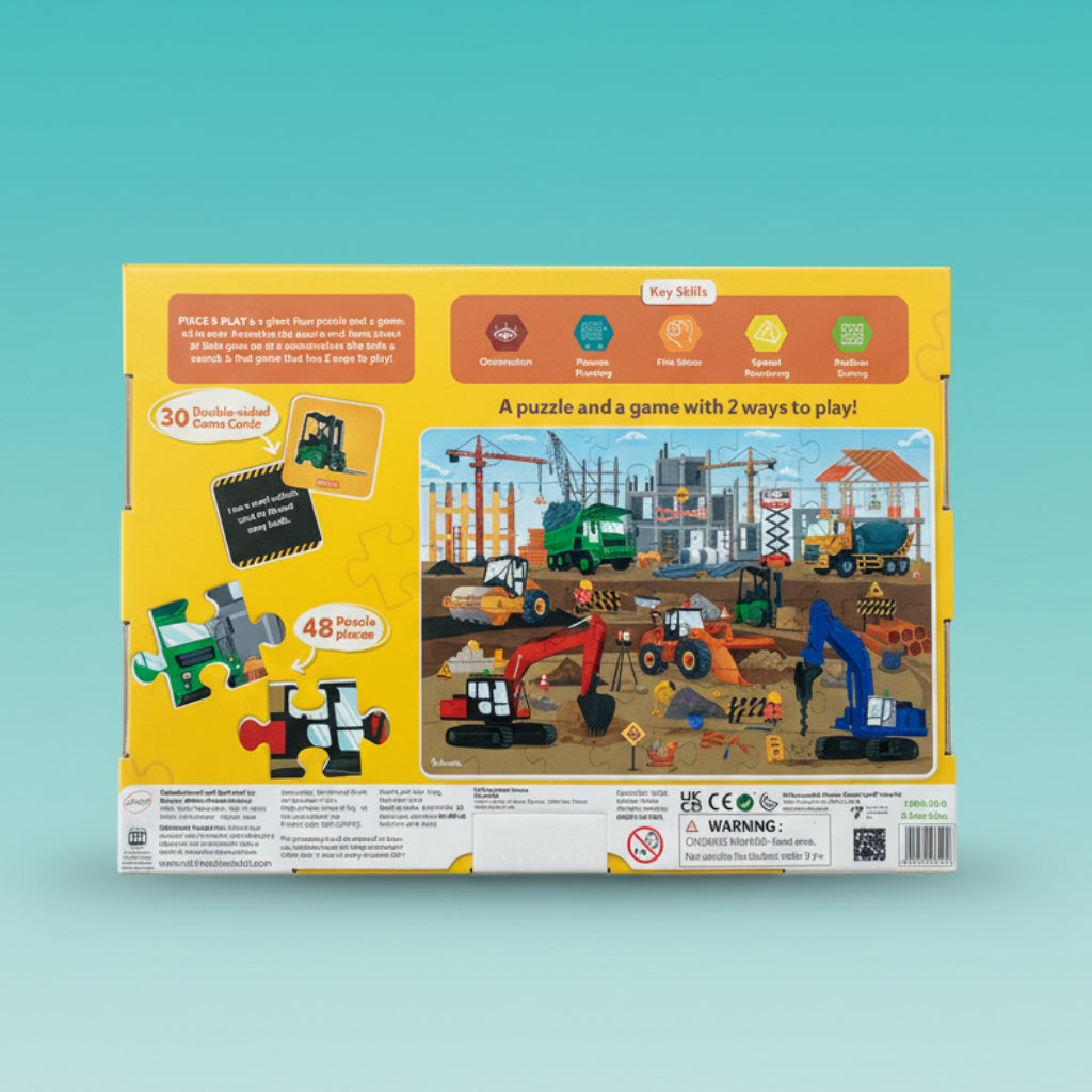 Skillmatics PIECE AND PLAY CONSTRUCTION SITE PUZZLE (3-7 Yrs) by Gifthubmart