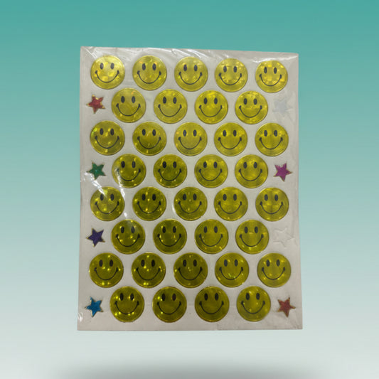 Smiley Sticker Sheet by Gifthubmart