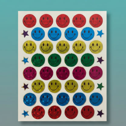 Smiley Sticker Sheet by Gifthubmart