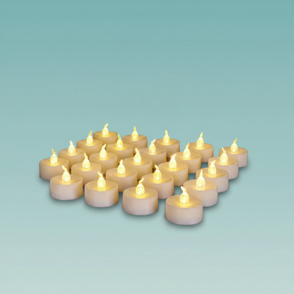 Smokeless Candle Light White by Gifthubmart