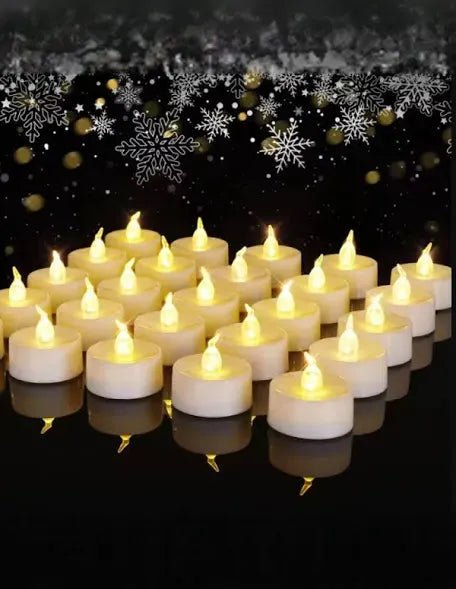 Smokeless Candle Light White by Gifthubmart